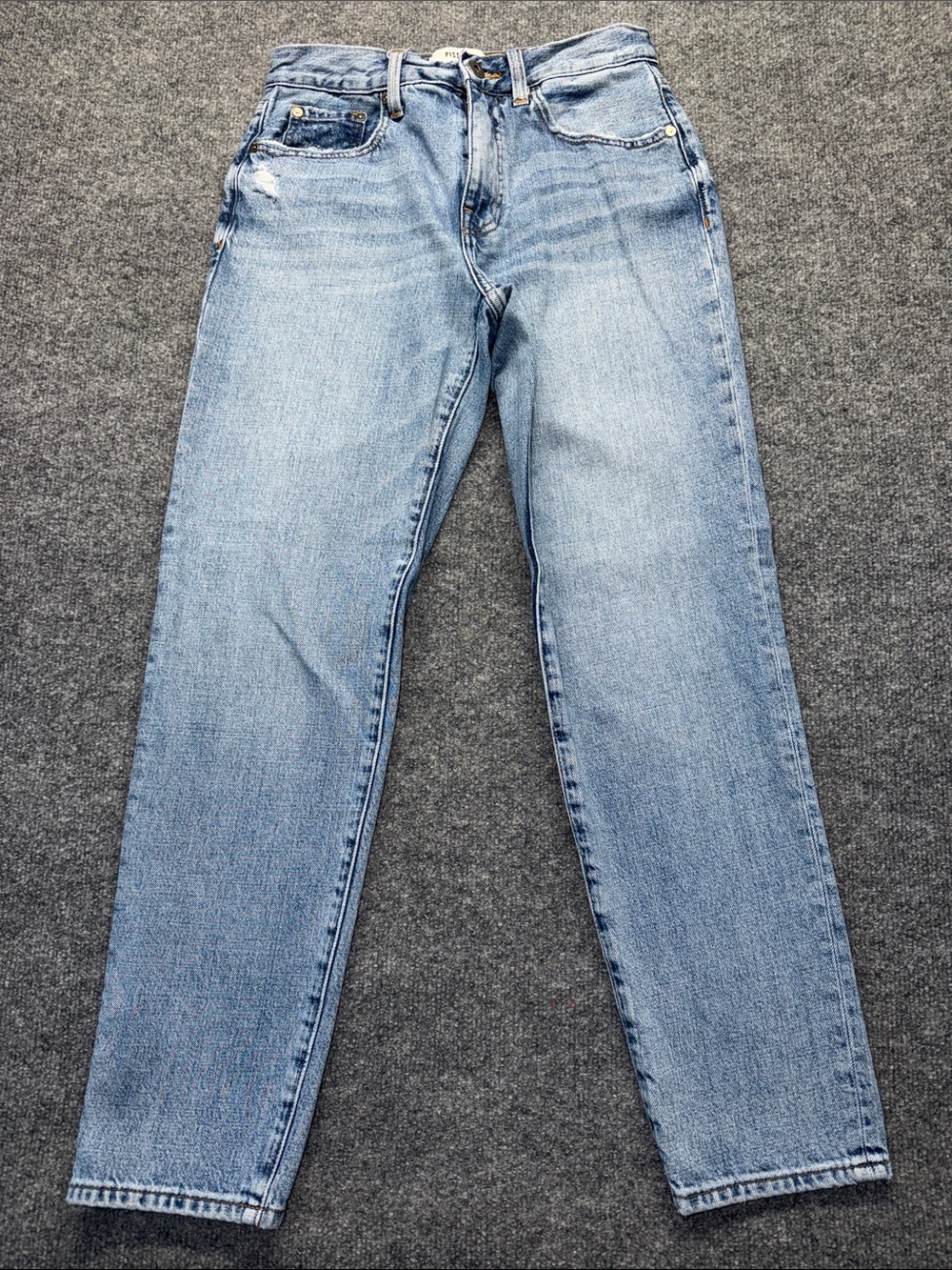 pistola Light Blue Distressed Boyfriend Jeans